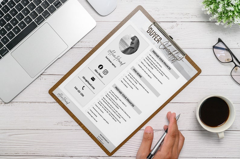 Real Estate Checklist | Realtor Checklist | Closing Day Checklist | Canva Realtor | Real Estate Template | Realtor Guide |Home Selling Guide
