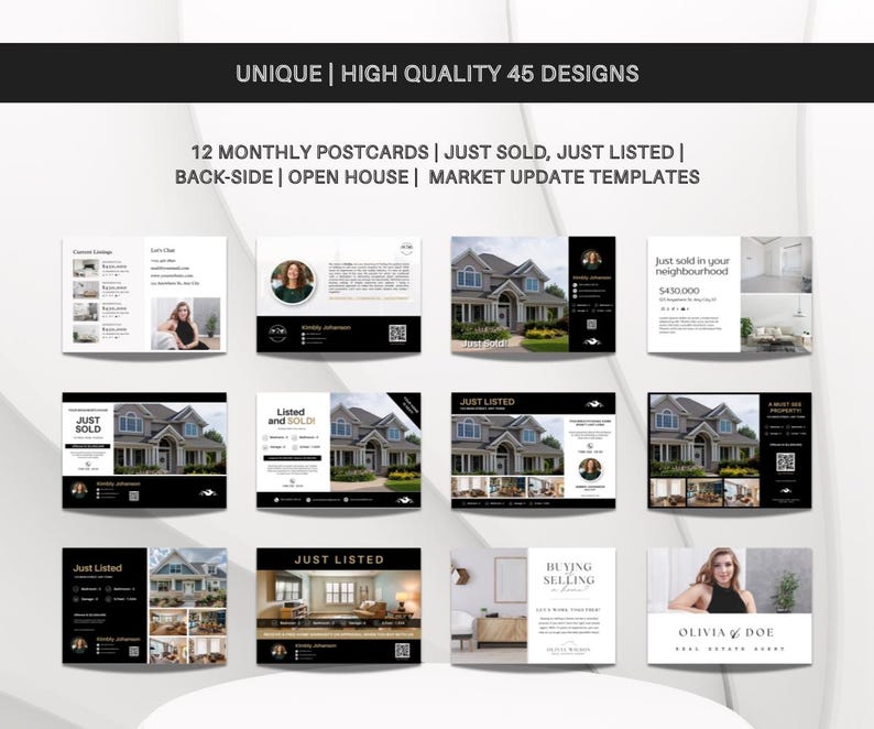 High Quality Real Estate Flyer Bundle | Realtor Flyer Templates | Real Estate Marketing Flyers | Just Listed | Just Sold | Open House | 2025