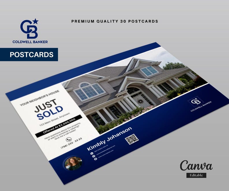 Coldwell Banker Real Estate Marketing Bundle | Blue Templates | Sellers & Buyers Guide, Flyers, Checklists, Social Media Templates | Canva