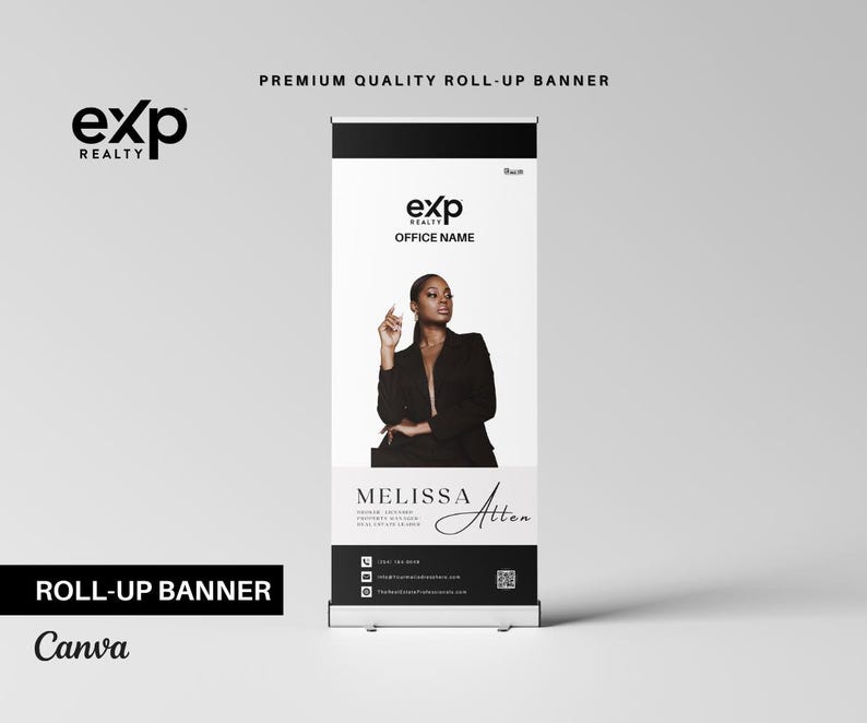 Premium EXP REALTY Real Estate Marketing Bundle | Black Templates | Sellers & Buyers Guide, Checklists, Social Media Templates | Canva