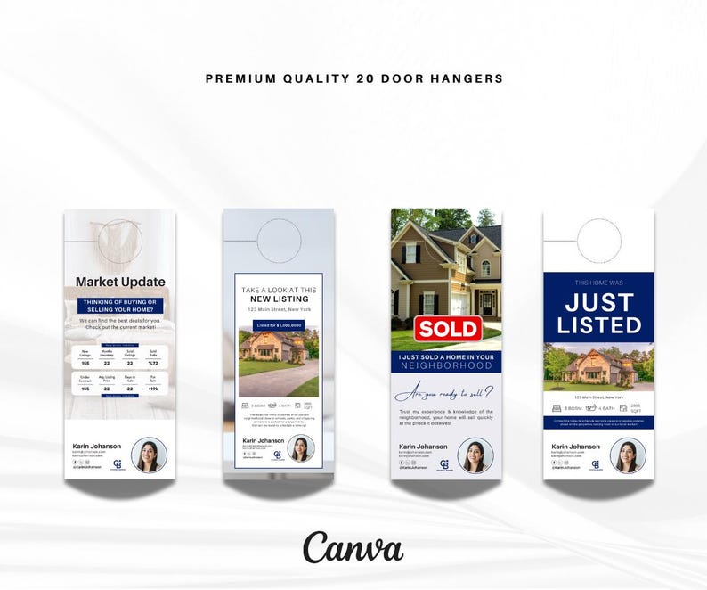 Coldwell Banker Real Estate Marketing Bundle | Blue Templates | Sellers & Buyers Guide, Flyers, Checklists, Social Media Templates | Canva