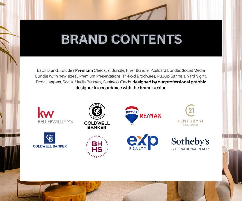 8 Elite Real Estate Brand Template Kits | Keller Williams, Re/Max, CB, C21, EXP, Sotheby’s, BS Hathaway | Canva + Mrr/Plr License