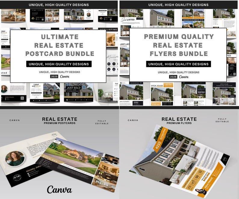 2026 High-End Real Estate Canva Templates for Professionals – Fully Editable & CANVA VAULT