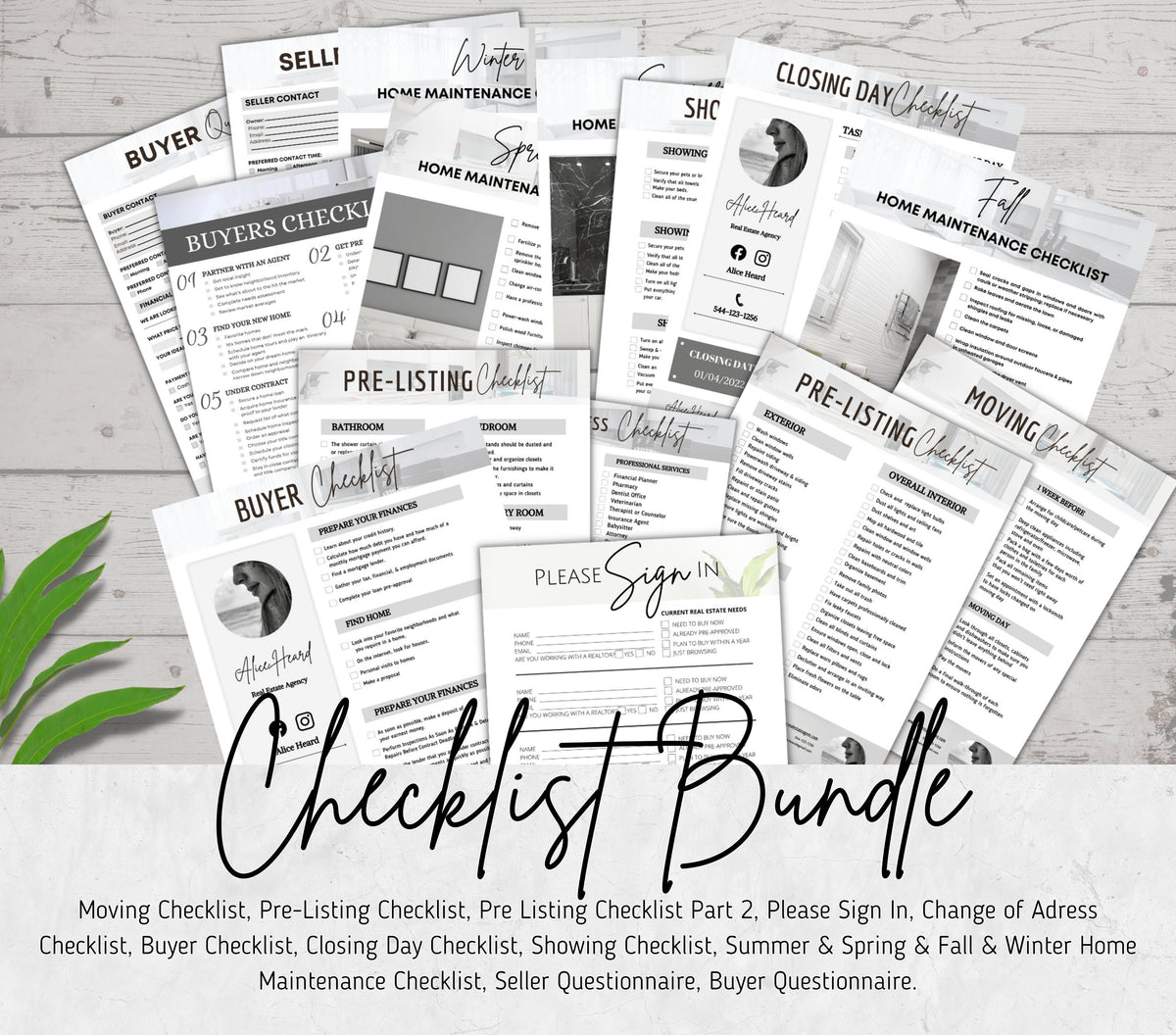 REALTOR BUNDLE, Real Estate Marketing, Listing Presentation, Real Estate Instagram Templates, Buyers and Sellers Guide, Realtor Farming