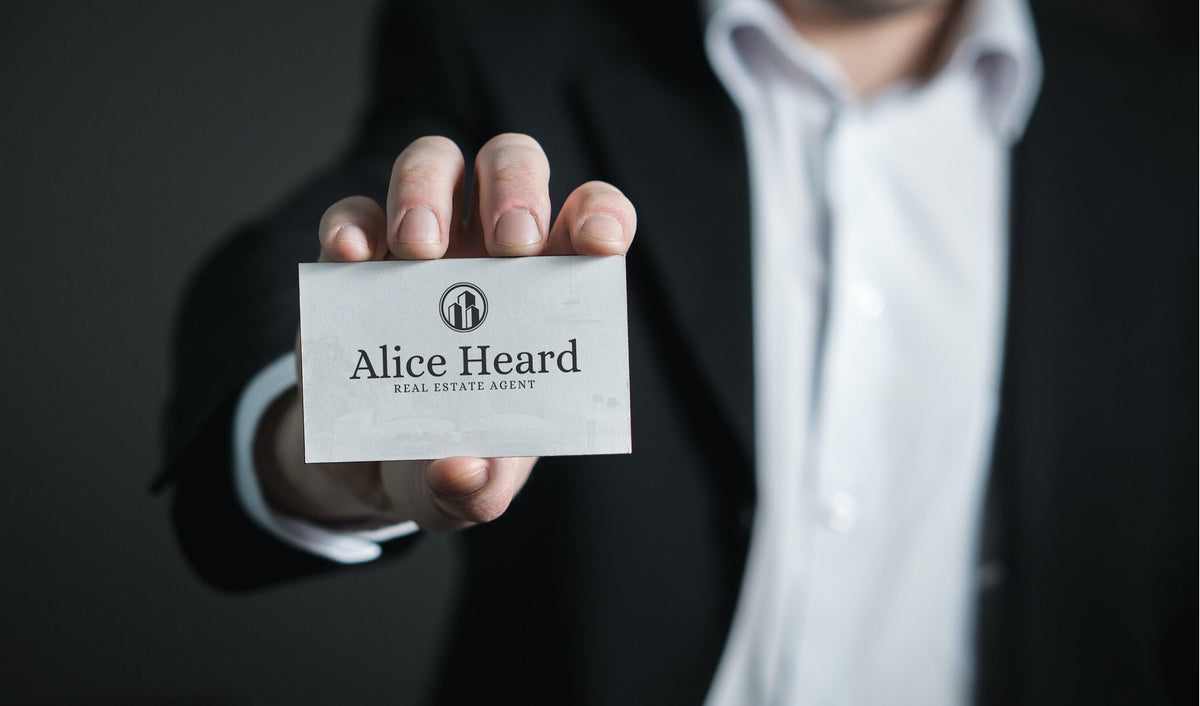 Business Card Canva Template, 2x Two-Sided Cards, Real Estate Business Cards