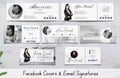Real Estate Facebook Covers and Email Signatures. Canva Templates. Realtor Templates. Fully Editable Realtor Templates.
