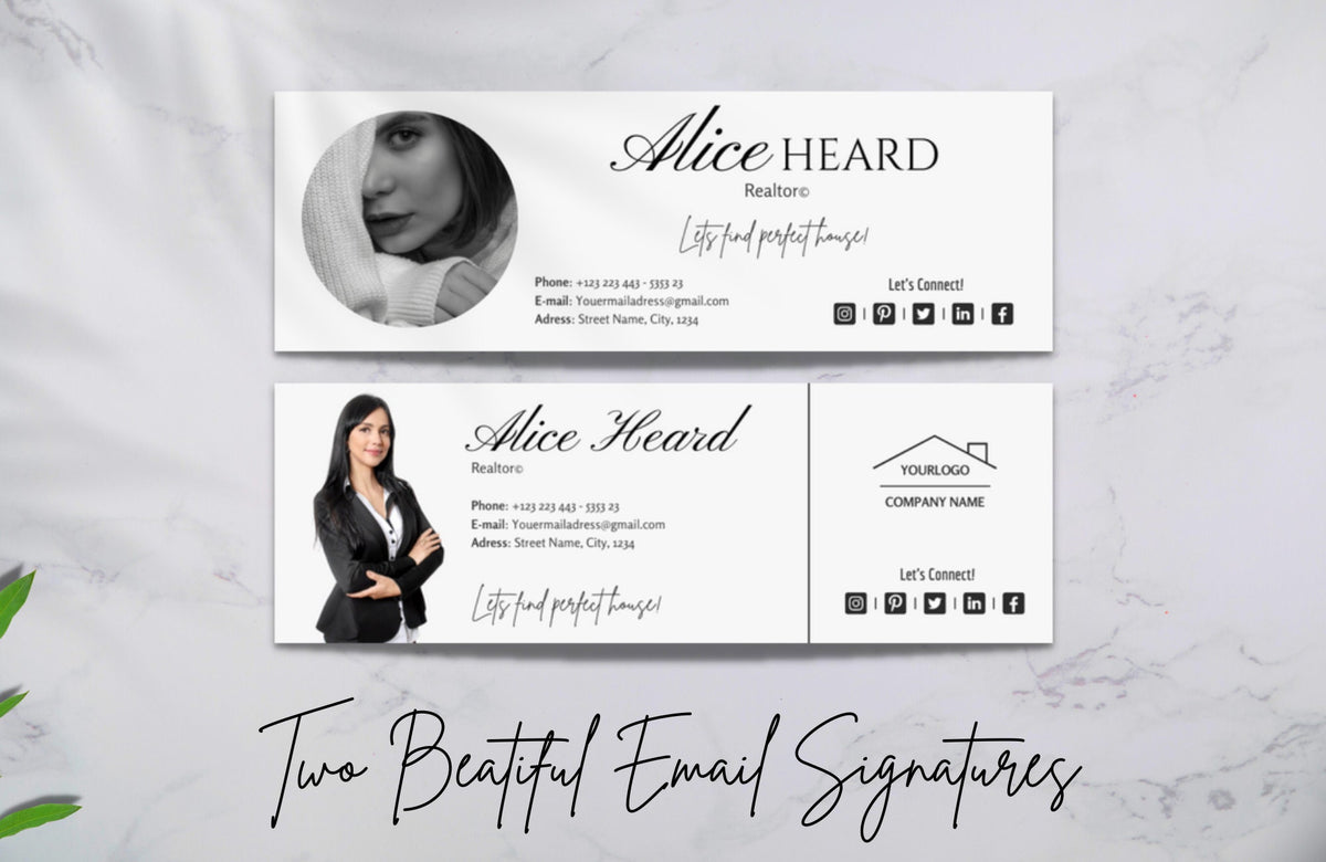 Real Estate Facebook Covers and Email Signatures. Canva Templates. Realtor Templates. Fully Editable Realtor Templates.