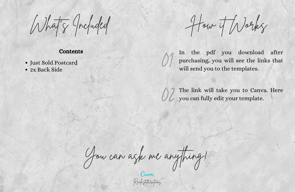 Real Estate Just Sold Postcard, Real Estate Marketing, Editable Canva Template, Farming Postcards, Realtor Farming, Realtor Postcard