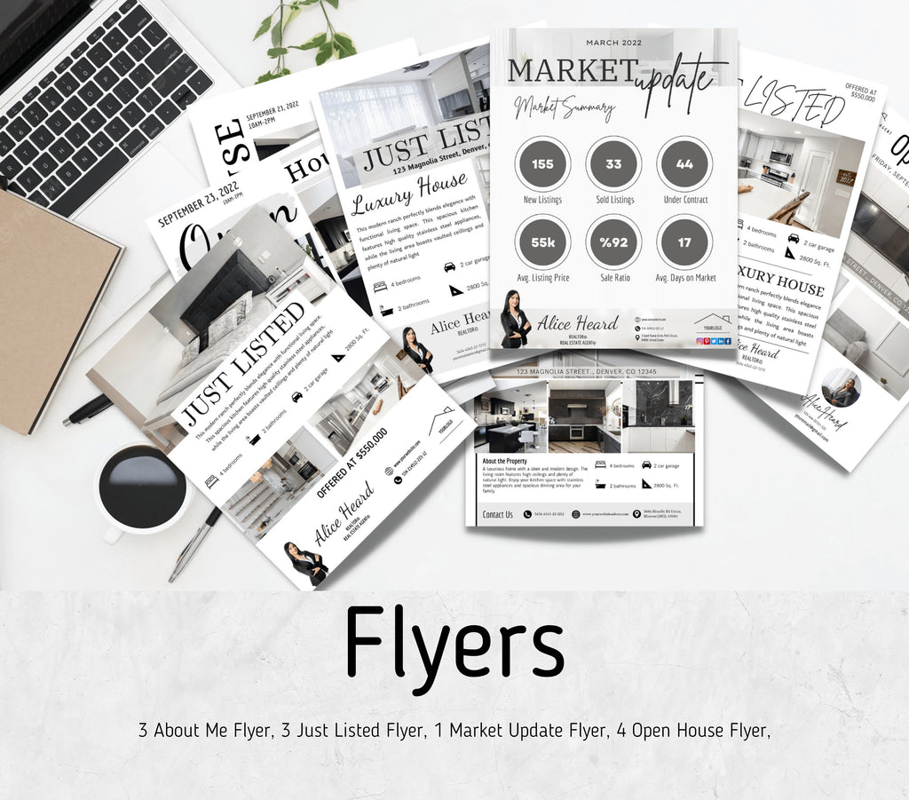 REALTOR BUNDLE, Real Estate Marketing, Listing Presentation, Real Estate Instagram Templates, Buyers and Sellers Guide, Realtor Farming