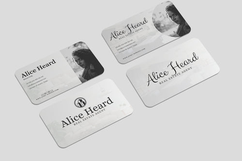 Business Card Canva Template, 2x Two-Sided Cards, Real Estate Business Cards