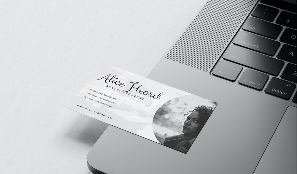 Business Card Canva Template, 2x Two-Sided Cards, Real Estate Business Cards