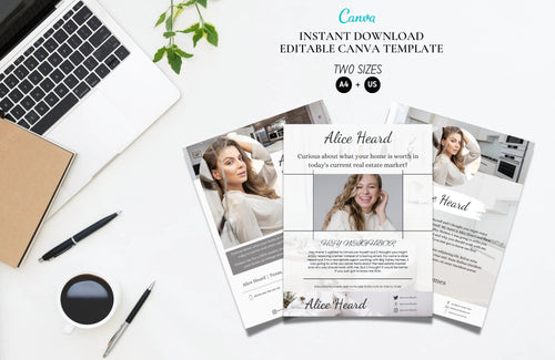 About Me Flyer, New Agent Intro, Realtor Introduction Letter, Editable Real Estate Template, Realtor Marketing Flyer, Canva