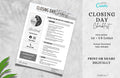Closing Checklist, Real Estate Checklist, Seller Closing Day Checklist, Seller Checklist, A4 + US Letter, Canva Template, Fully Editable