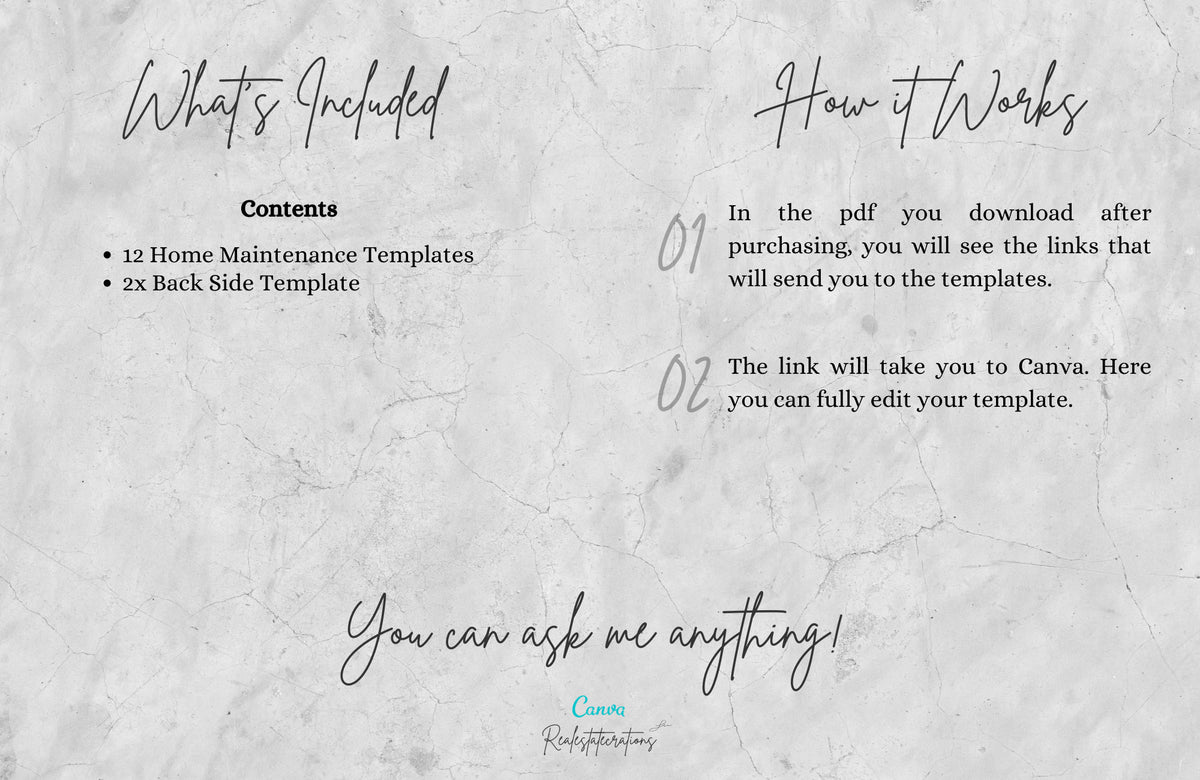 12 Monthly Maintenance Tips Postcards | Real Estate Postcards | Real Estate Marketing | Realtor Farming Postcards, Realtor postcards, Canva
