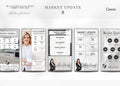 Market Update Story Template | Market Update Stories | Market Update Instagram Stories| Real Estate Marketing | Realtor Marketing | Canva