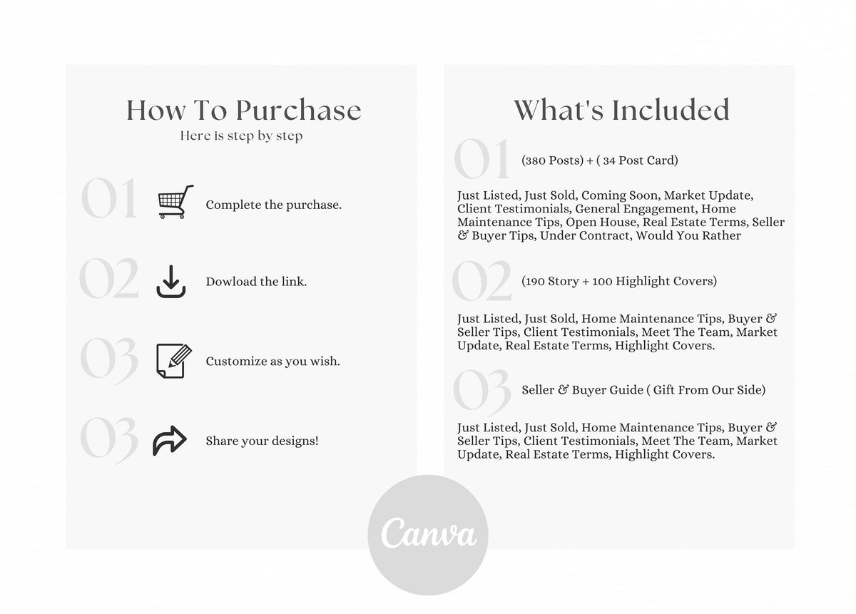 Real Estate Social Media Templates | Real Estate Instagram Posts | Real Estate Instagram Stories | Realtor Social Media | Realtor Bundle