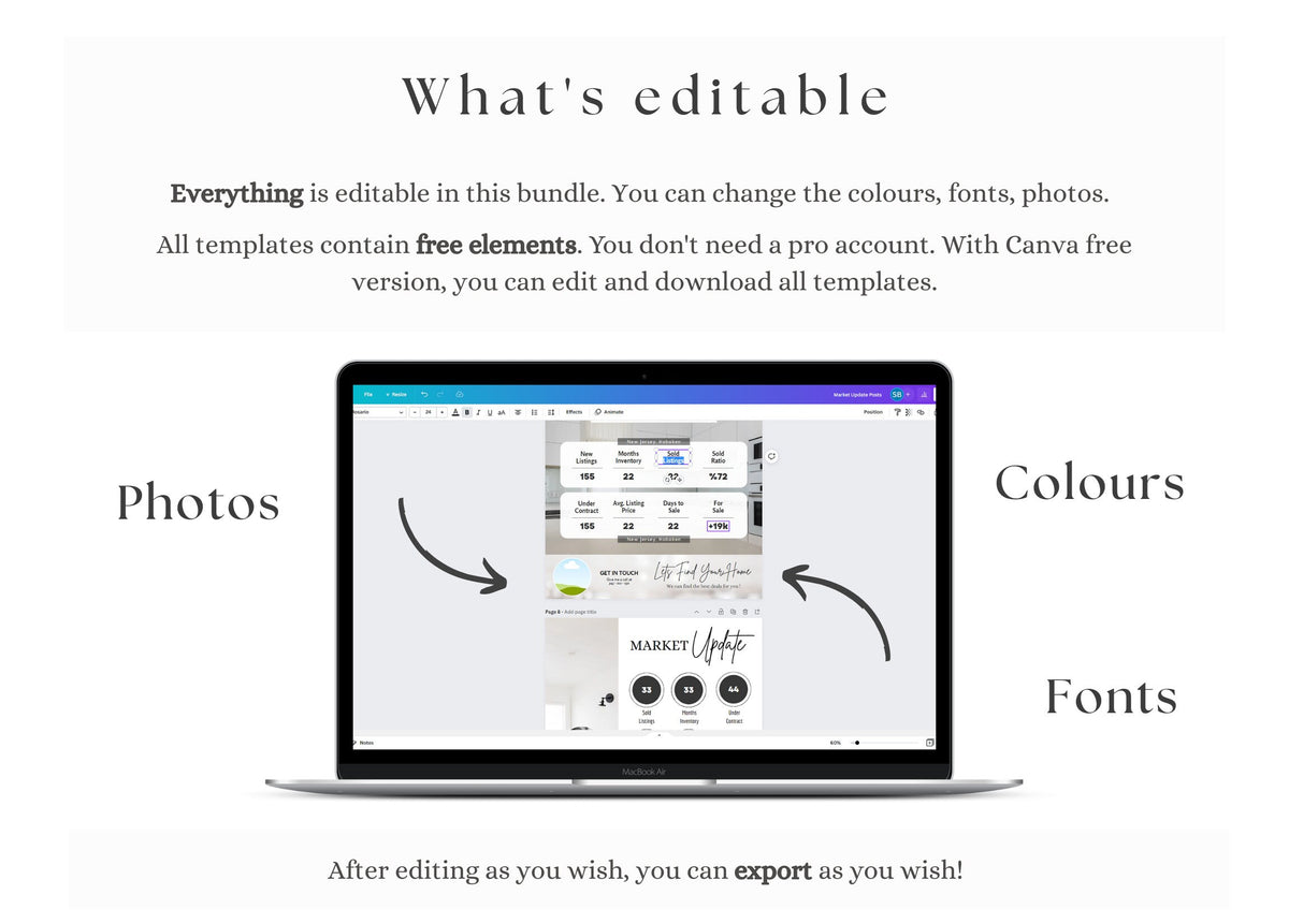 Real Estate Social Media Templates | Real Estate Instagram Posts | Real Estate Instagram Stories | Realtor Social Media | Realtor Bundle