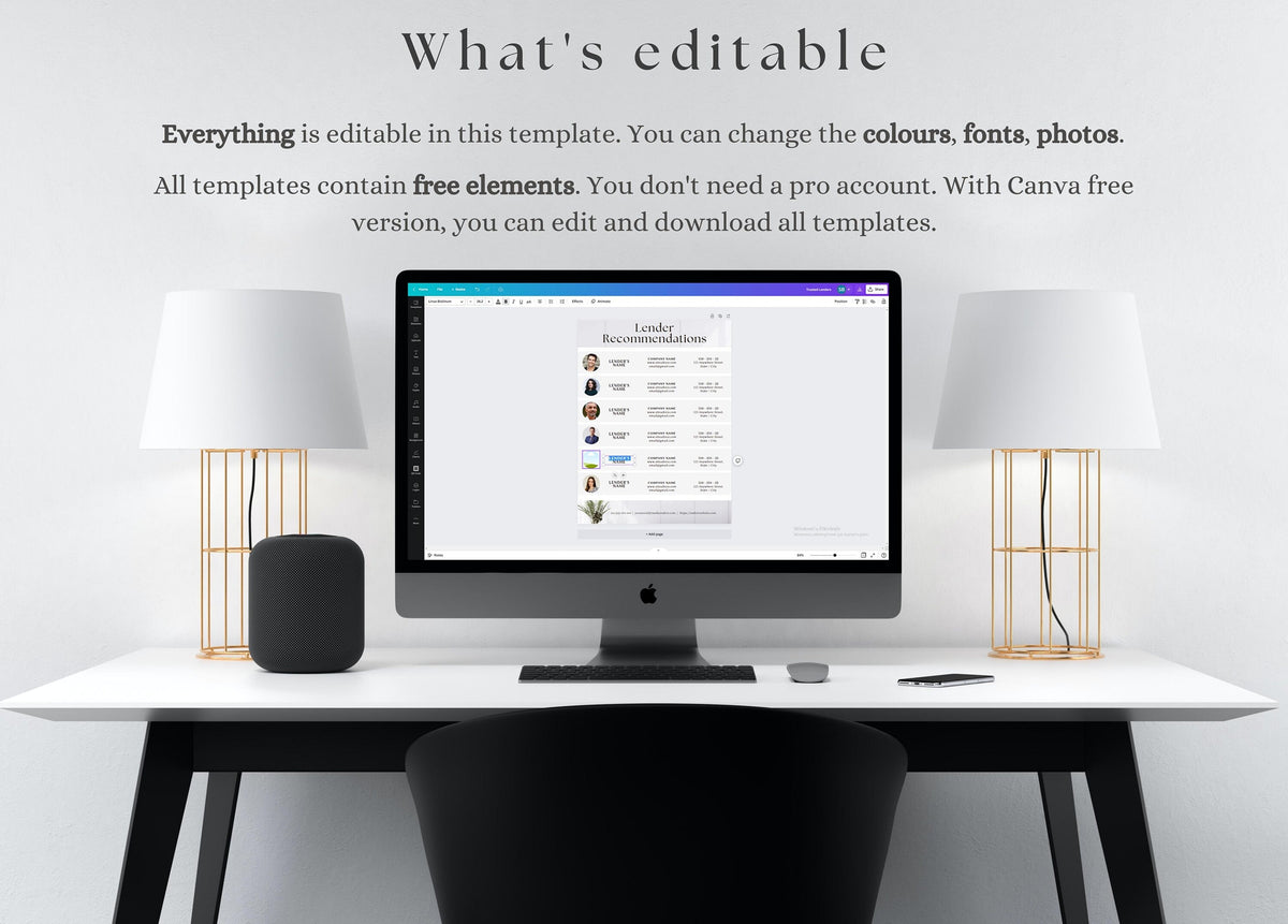 Trusted Lenders Template | Mortgage Lender Recommendations List | Lender Recommendations | Real Estate Home Financing | Loan Officer | Canva