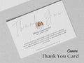 Real Estate Thank you Card, modern thank you postcard, realtor marketing, agent thank you card, canva templates