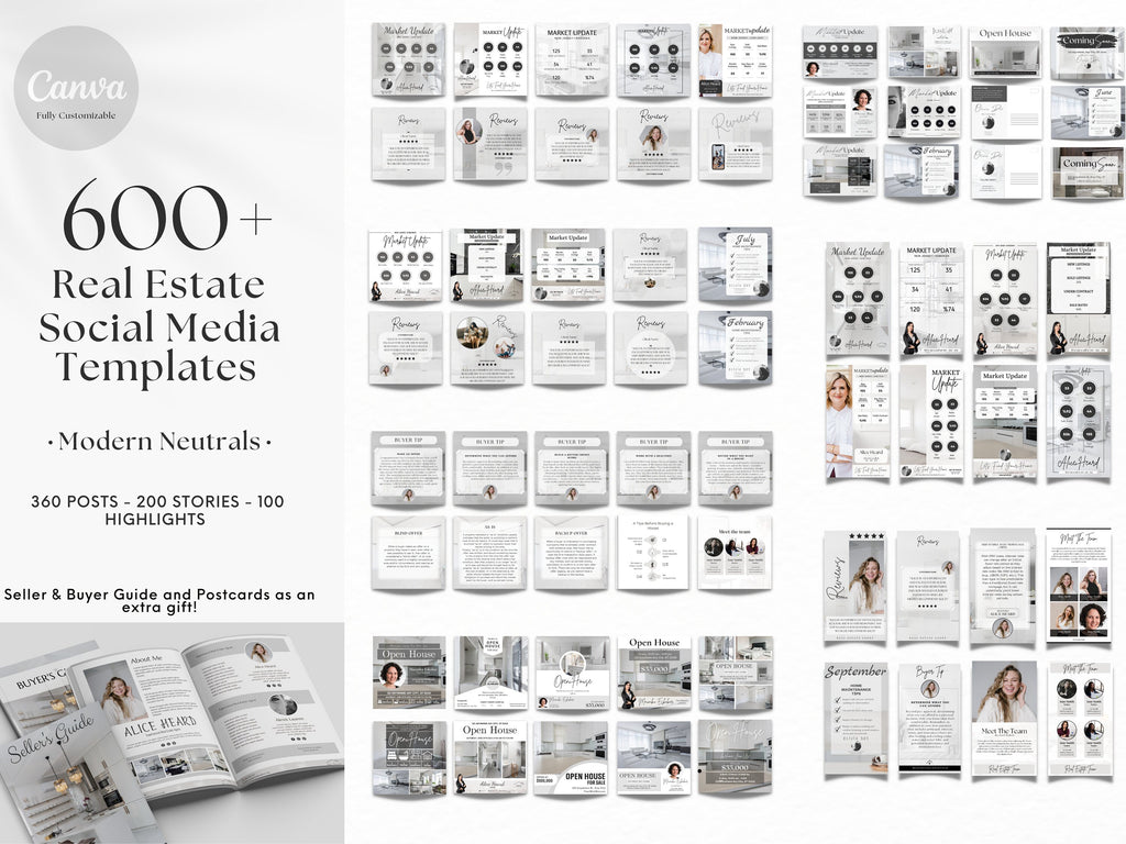 MASTER RESELL RIGHTS, Real Estate Templates Canva, Realtor, Real Estate Plr, Mrr, Digital Products to sell, All templates in our store