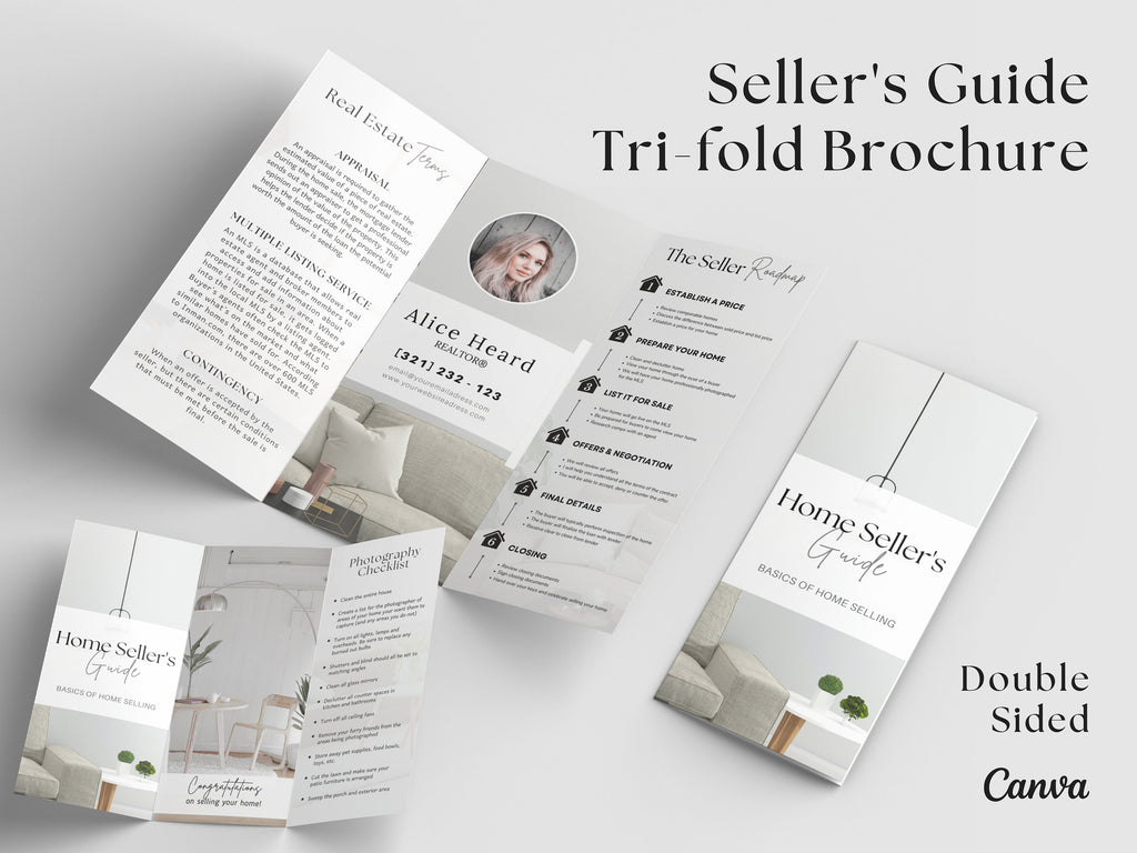 Real Estate Seller Guide | Canva Template | Realtor Seller Packet | Home Seller Guide | Realtor Seller Brochure | Real Estate Selling Guide