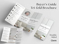 Real Estate Buyer's Guide Brochure, Real Estate Tri-Fold Brochure, Tri-fold Real Estate, Buyer Guide, Real Estate Marketing, Double-Sided