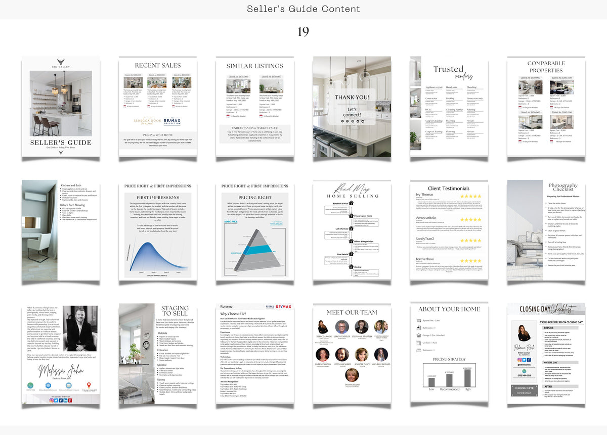 Seller Real Estate Guide | Realtor Buyer Guide | Home Buyer Guide | Realtor Guides | Realtor Canva Templates | Real Estate Marketing Tools