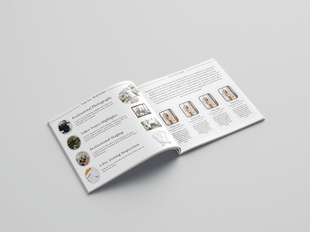 Real Estate Buyer and Seller Guide, Listing Presentation, Realtor Buyer Packet & Seller Packet, Canva, Real Estate Marketing Templates