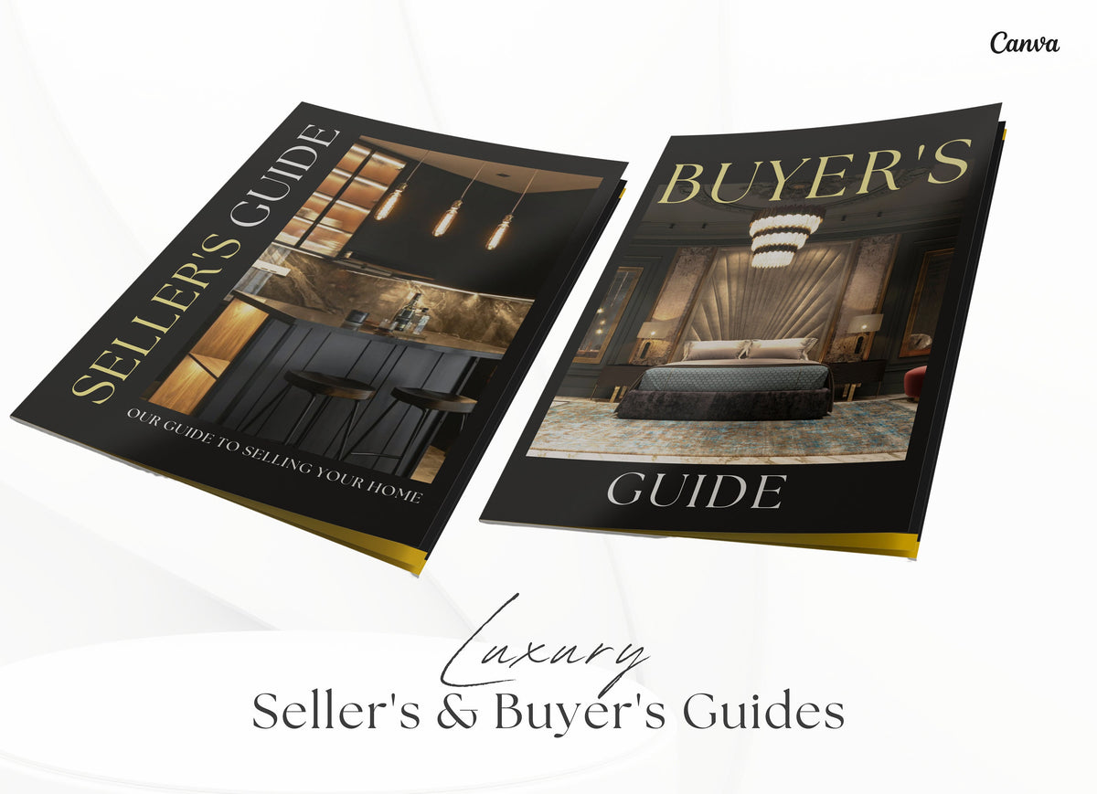Luxury Real Estate Guides | Luxury Buyers and Seller Guides | Home Buyer Guide | Realtor Seller Guide | Realtor Canva Templates