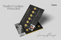 Luxury Market Update Postcard, Realtor Postcards, Real Estate Farming, Real Estate Marketing, Neighborhood Farming.