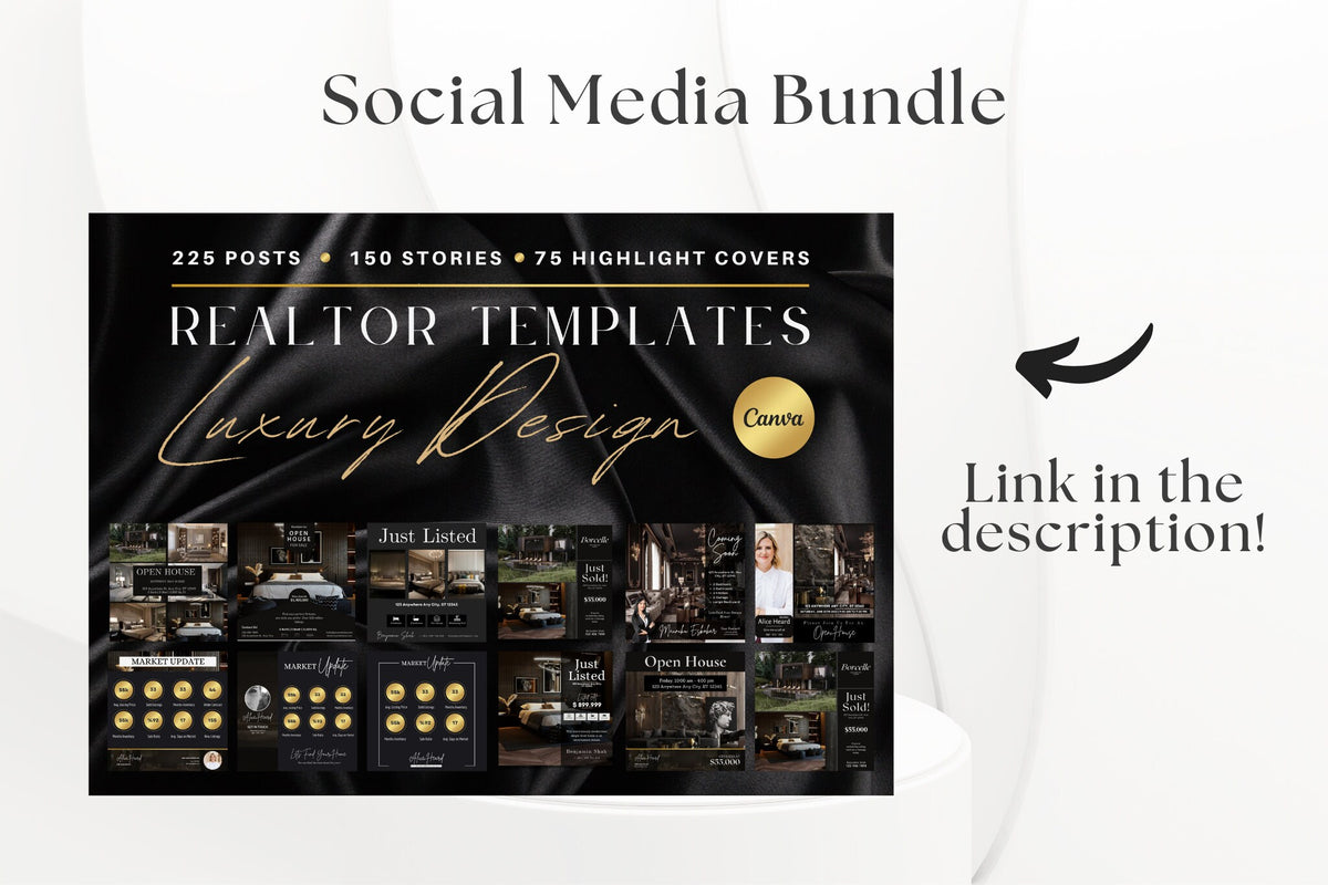 Luxury Real Estate Terms Social Media Posts | Real Estate Terms Instagram Posts and Stories | Real Estate Marketing | Luxury Realtor