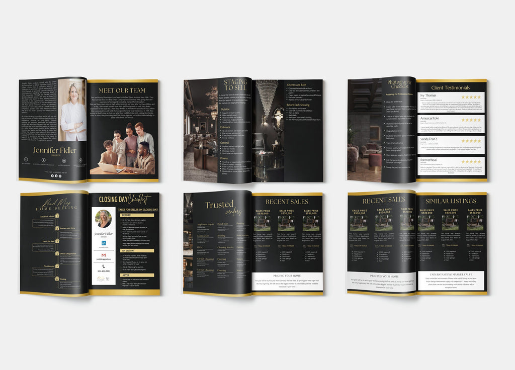 Luxury Seller Real Estate Guide | Seller's Guide | Luxury Realtor Templates | Realtor Canva Templates | Real Estate Marketing Tools