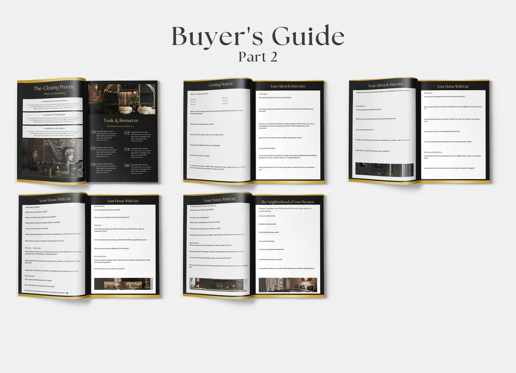 Luxury Real Estate Guides | Luxury Buyers and Seller Guides | Home Buyer Guide | Realtor Seller Guide | Realtor Canva Templates