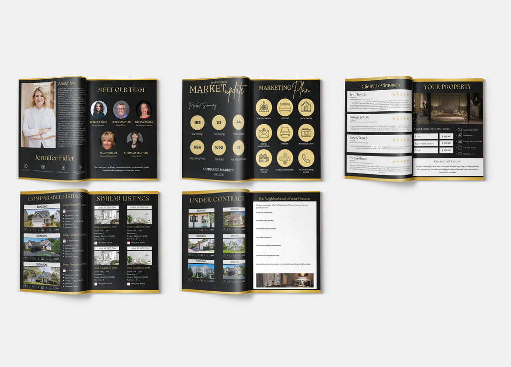 CMA Real Estate, Luxury CMA Template, Real Estate CMA Packet, Luxury, Listing Presentation, Comparable Market Analysis Report