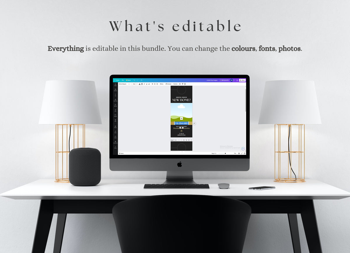 Luxury Real Estate Door Hangers | Realtor Door Knocking | Modern Real Estate Marketing Template | Real Estate Farming