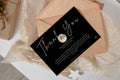 Luxury Thank you Card, modern thank you postcard, realtor marketing, black thank you card, canva templates