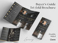Luxury Buyer's Guide Brochure, Real Estate Tri-Fold Brochure, Tri-fold Real Estate, Buyer Guide, Real Estate Marketing, Double-Sided
