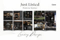 Just Listed Luxury Social Media Posts and Stories | Listing Updates | Just Listed Instagram | Black Real Estate Marketing | Gold Realtor