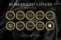 Realtor Instagram Highlight Covers | Luxury Instagram Highlights Icon Real Estate | Social Media | Realtor Marketing | Gold Realtor
