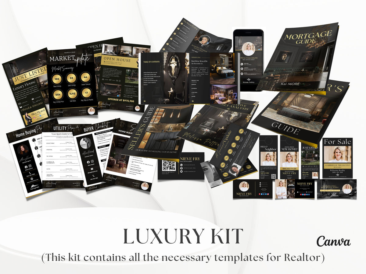 I will Customize Luxury Real Estate Templates For You, Realtor Marketing, Real Estate Social Media, Black Realtor Branding, 2 Days Delivery.