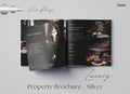 Silver Luxury Property Brochure | Real Estate Property Magazine| Open House Magazine | Realtor Home Brochure| Realtor Feature Sheet