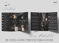 Silver Luxury Buyer's Guide Brochure, Real Estate Tri-Fold Brochure, Tri-fold Real Estate, Buyer Guide, Real Estate Marketing, Double-Sided