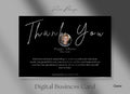 Silver Real Estate Thank you Card, modern thank you postcard, realtor marketing, agent thank you card, canva templates
