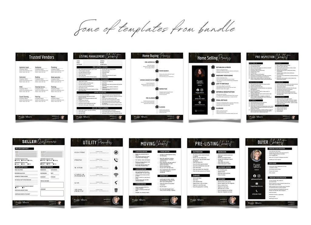 Silver Luxury Real Estate Checklist | Realtor Checklist | Luxury Checklist | Canva Realtor | Real Estate Template | Realtor Guide