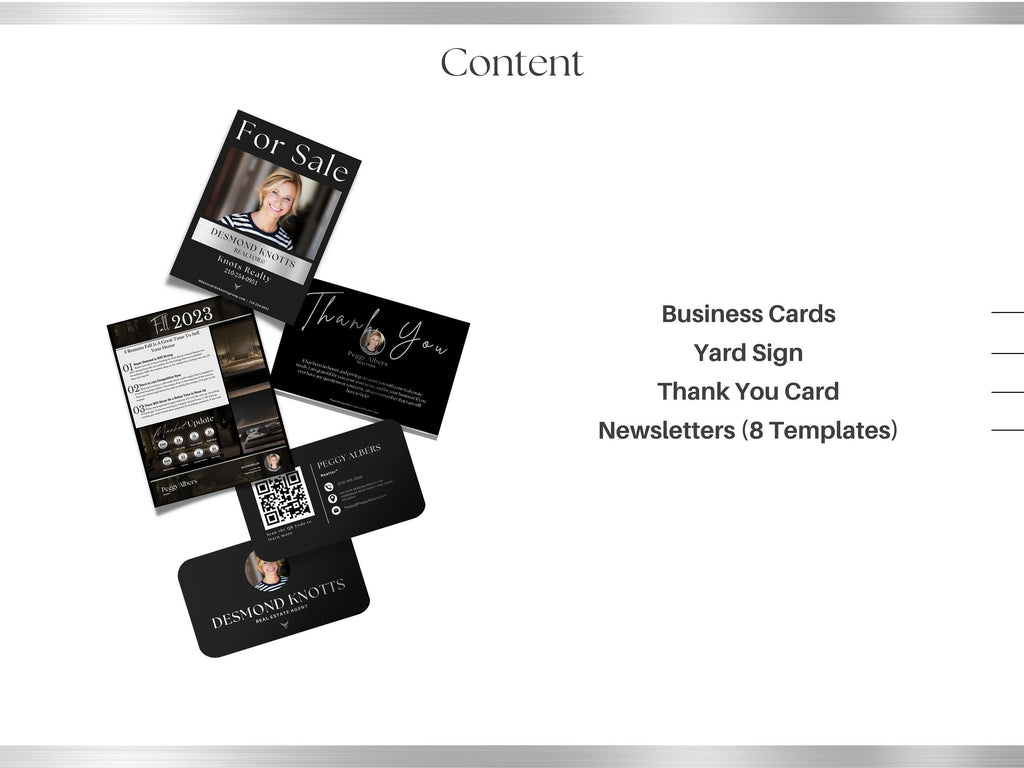 Silver Real Estate Templates Canva, Realtor Marketing, Real Estate Social Media, Black Realtor Branding, Realtor Tools, Silver Kit