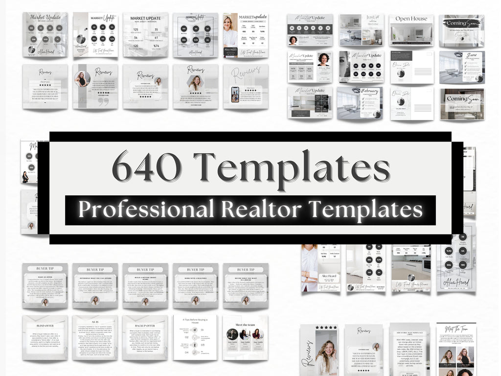 Real Estate Social Media Templates | Real Estate Instagram Posts | Real Estate Instagram Stories | Realtor Social Media | Realtor Bundle
