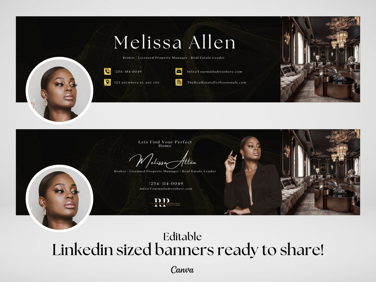 Luxury Linkedin Banner | Real Estate Linkedin Banner | Realtor Banner | Very Luxury Linkedin Banner