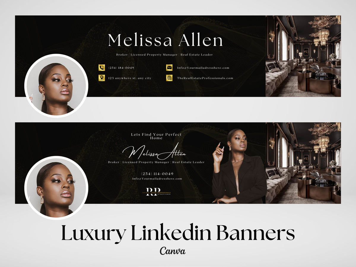 Luxury Linkedin Banner | Real Estate Linkedin Banner | Realtor Banner | Very Luxury Linkedin Banner