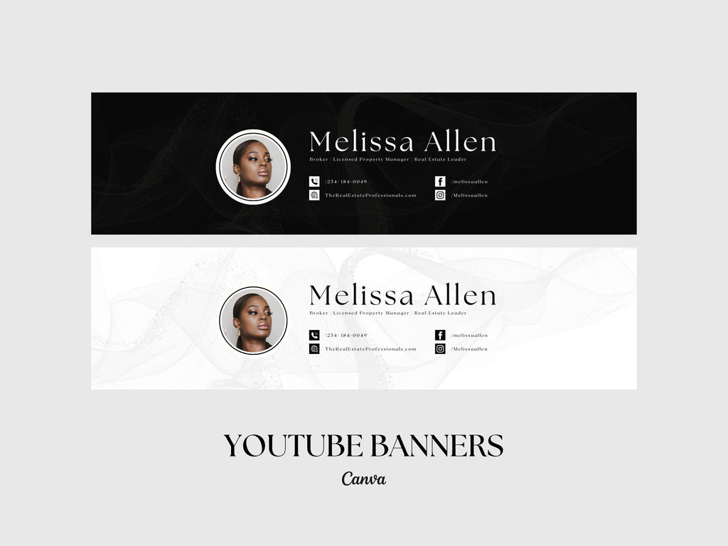 Youtube Banner | Realtor Banner for Youtube | Realtor Marketing | Real Estate Marketing | Professional Youtube Banner