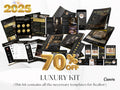 2025 Luxury Gold Real Estate Templates Canva, Realtor Marketing, Real Estate Social Media, High Quality Realtor Branding, Realtor Tools,